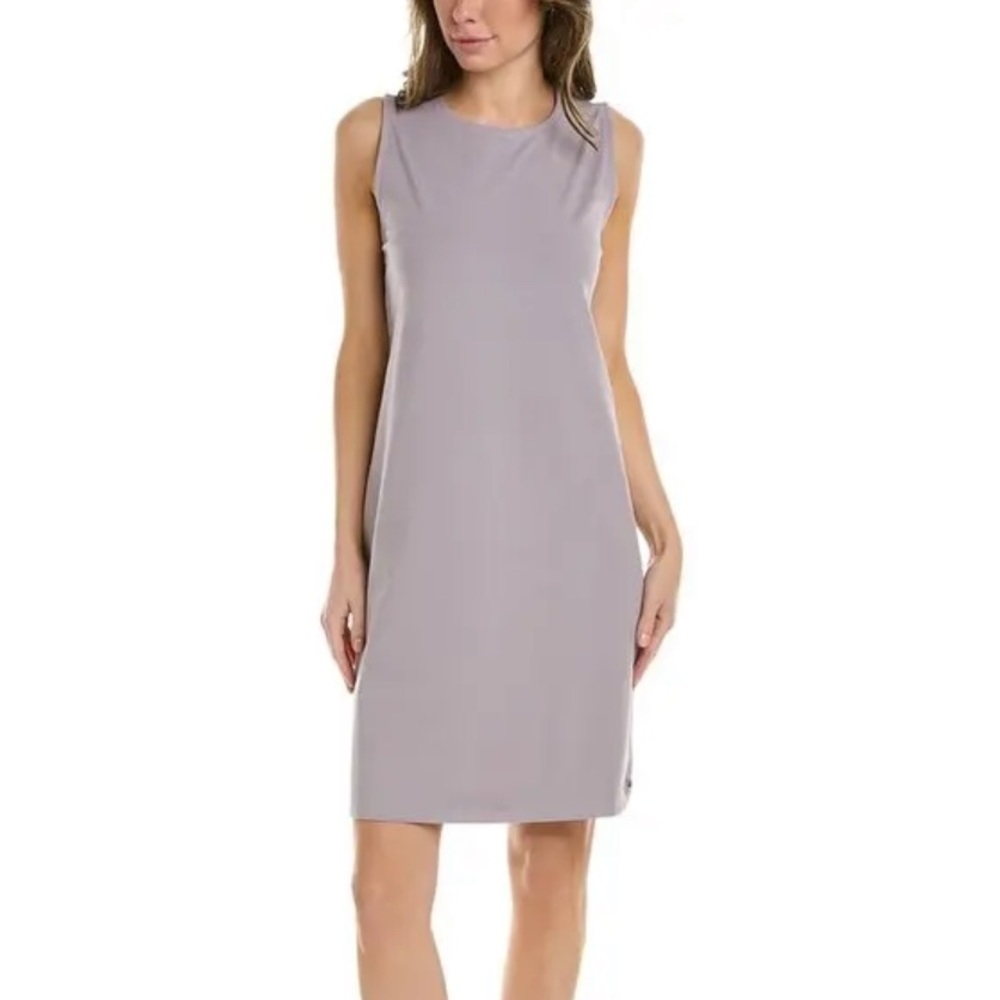 Eileen Fisher Sleeveless Sheath Pocket Tank Mauve Dress Sz XXS